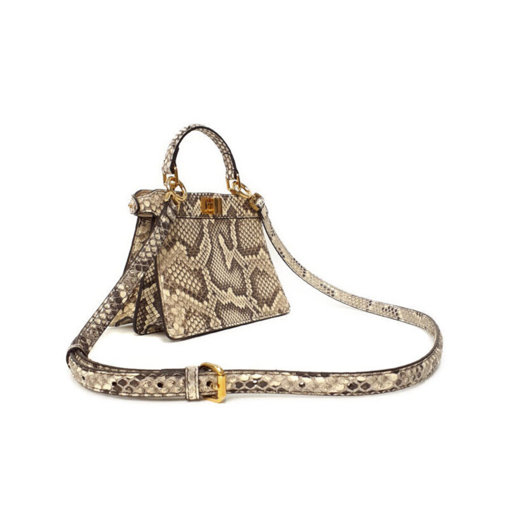 Fendi I Shoulder Peekaboo You Leather Bag See